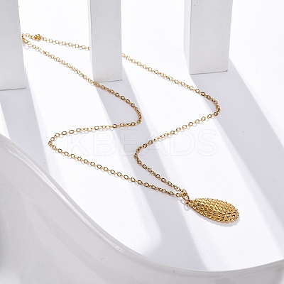 PVD Vacuum Plating 304 Stainless Steel Pendant Necklaces STAS-Z114-17G-1
