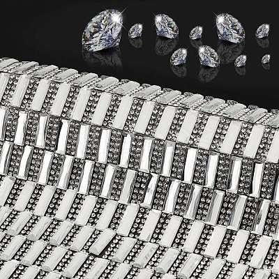 Glitter Resin Hotfix Rhinestone(Hot Melt Adhesive On The Back) DIY-WH0162-54-1