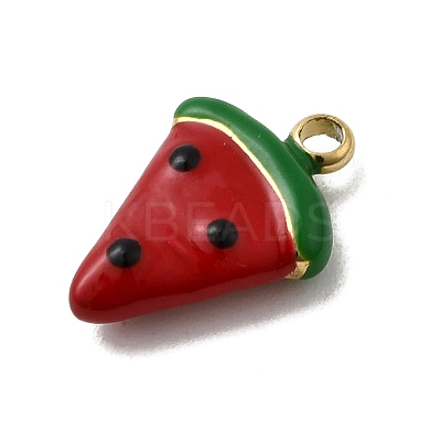 304 Stainless Steel Enamel Pendants STAS-I355-13G-01-1