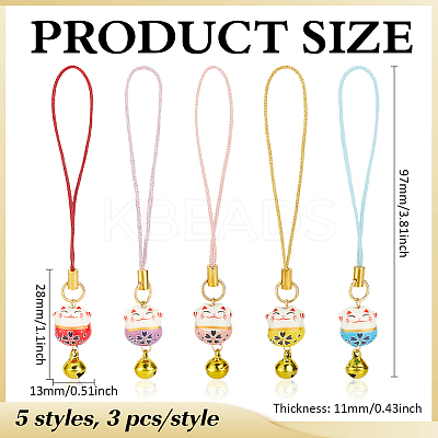 Handmade Printed Porcelain Beads Pendant Decorations HJEW-MA00043-1