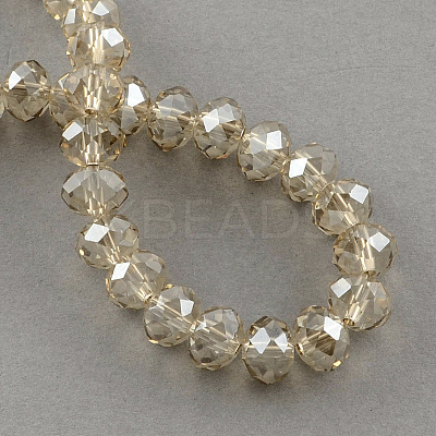 Electroplate Glass Bead Strands EGLA-S096-10mm-05-1