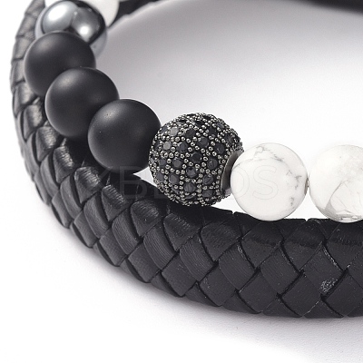 Unisex Stackable Bracelets Sets BJEW-JB04896-1