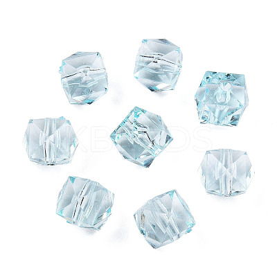 Transparent Acrylic Beads X-TACR-Q259-10mm-V38-1