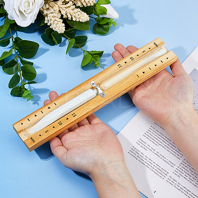 Wood Sand Timer for Dry Steam Room AJEW-WH0596-178-1
