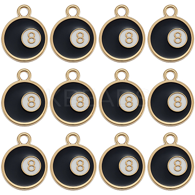 40Pcs Alloy Enamel Pendants FIND-SC0016-76G-1
