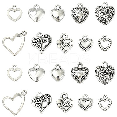 Unique Valentines Day Gift Ideas for Girlfriend Tibetan Style Alloy Pendants TIBEP-CJ0001-07-1