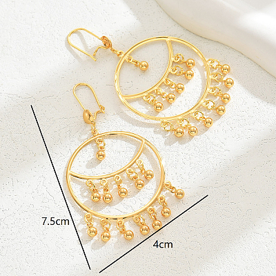 Exaggerated Fashion Tassel Earrings for Women Party Vacation Accessories CK2239-1