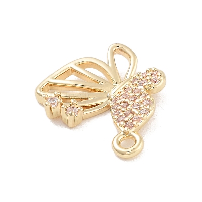 Brass Pave Clear Cubic Zirconia Pendants LS-KK-Z061-08G-01-1