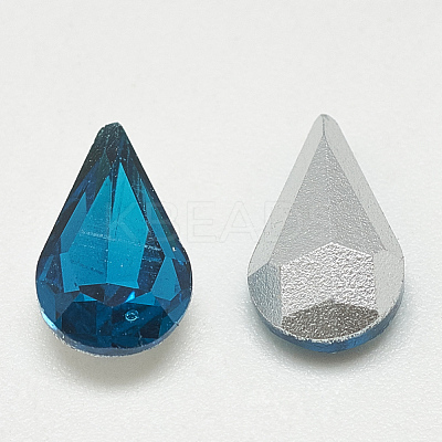 Pointed Back Glass Rhinestone Cabochons RGLA-T082-5x8mm-14-1