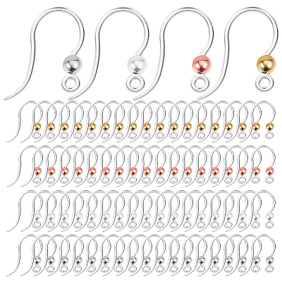 80Pcs 4 Colors Eco-Friendly Plastic Earring Hooks STAS-SC0004-44-1