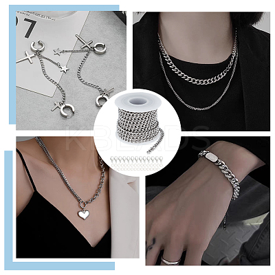 DIY Chain Bracelet Necklace Making Kit DIY-UN0004-19-1