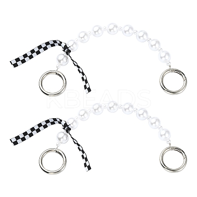 Plastic Beads Phone Case Beaded Chain AJEW-CJ00006-1