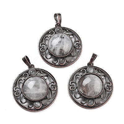 Natural Quartz Crystal Pendants G-Q158-03A-R03-1