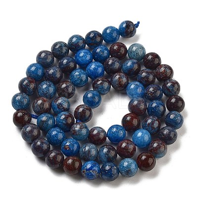 Natural Blue Opal Beads Strands G-H045-A02-8MM-01-1