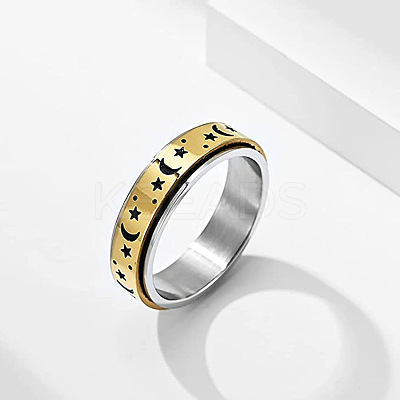 201 Stainless Steel Rotatable Finger Rings FS-WG1BCD7-04-1