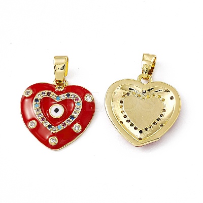 Brass Enamel Pendants KK-E068-VC038-1