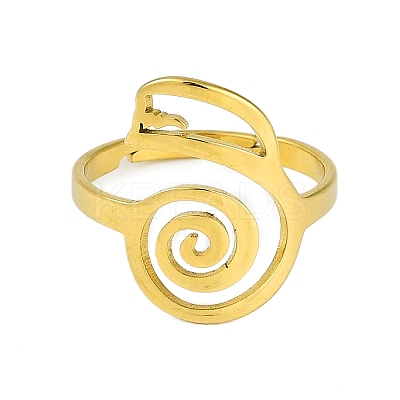201 Stainless Steel Adjustable Rings for Women LS-RJEW-M008-02G-1