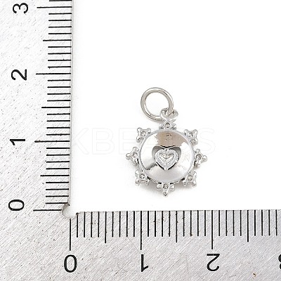 Brass Micro Pave Cubic Zirconia Pendants KK-A269-52P-1