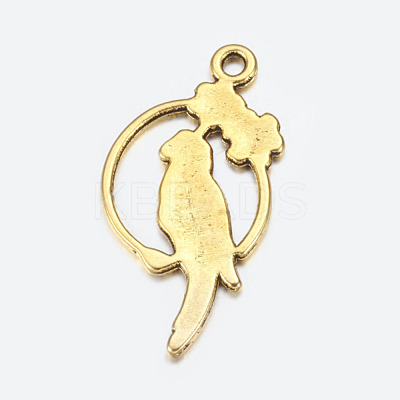 Alloy Tropical Parrot Pendants EA10187Y-1