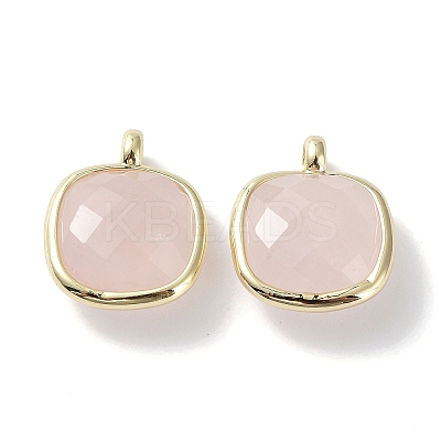 Natural Rose Quartz Pendants G-G012-09G-04-1