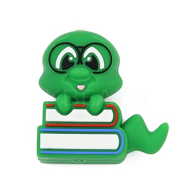 Graduation Season Theme Silicone Beads SIL-V002-09G-1