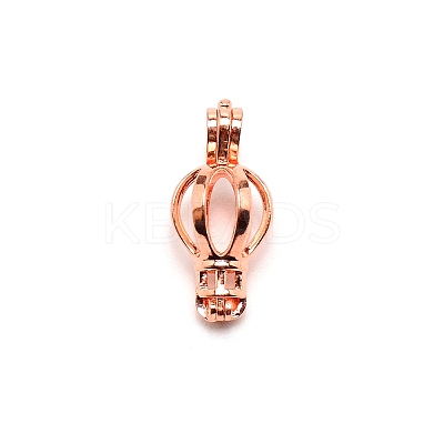 Alloy Bead Cage Pendants FIND-WH0097-32RG-1