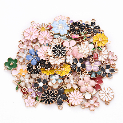 28 Styles Alloy Enamel Charms ENAM-YW0004-84-1
