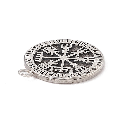 304 Stainless Steel Norse Valknut Rune Pendant X-STAS-E158-07AS-1