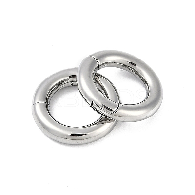 Round Ring 316 Surgical Stainless Steel Hoop Nose Rings EJEW-G416-19D-AS-1