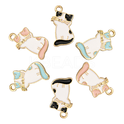30Pcs 3 Colors Alloy Enamel Pendants PALLOY-CJ0002-04-1