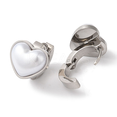 304 Stainless Steel Hoop Earrings EJEW-A110-01P-1