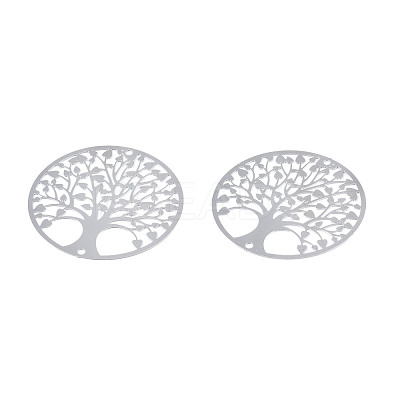 Tarnish Resistant 201 Stainless Steel Filigree Links STAS-S118-042-1