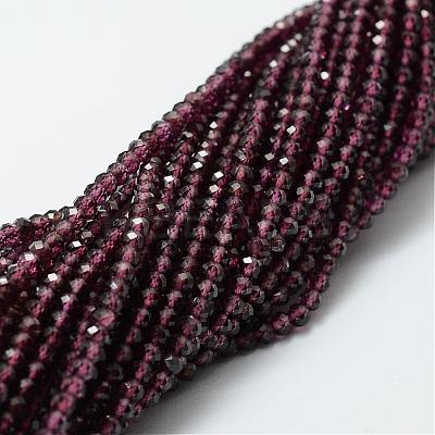 Natural Garnet Bead Strands G-P271-3mm-08-1