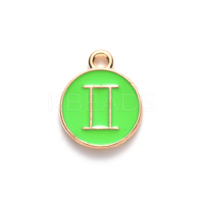 Alloy Enamel Pendants ENAM-S124-01A-06I-1