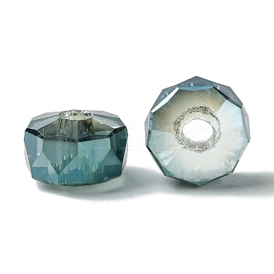 Transparent Electroplate Glass Beads GLAA-K064-10A-FR02-1