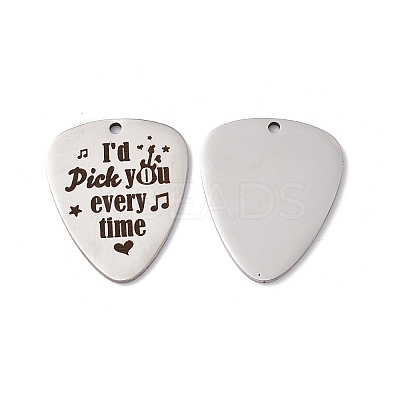 Non-Tarnish 201 Stainless Steel Pendants STAS-J401-LD015-1