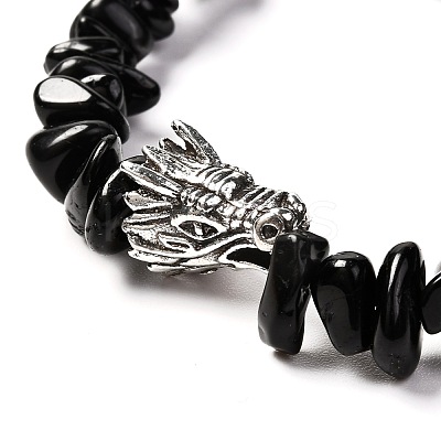 Natural & Synthetic Mixed Gemstone Stretch Bracelet for Men Women BJEW-JB06706-1