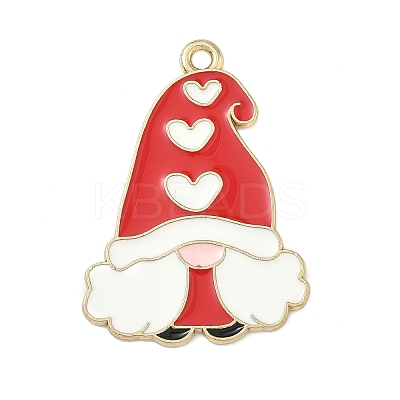 Easter Alloy Enamel Pendants ENAM-I082-02G-04-1