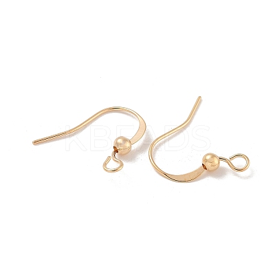 Brass Earring Hooks KK-H503-26G-1