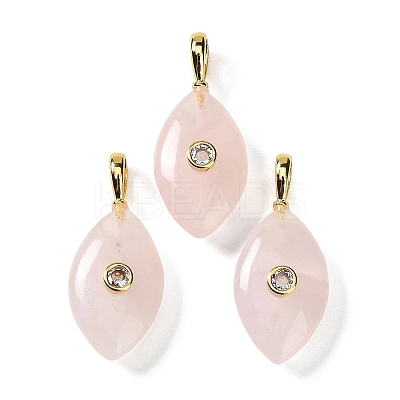 Natural Rose Quartz Pendants GG-CBA1AE1-02G-04-1