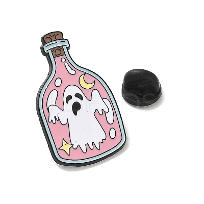 Hallowmas Ghost Enamel Lapel Pin Backs JEWB-K018-33B-EB-1