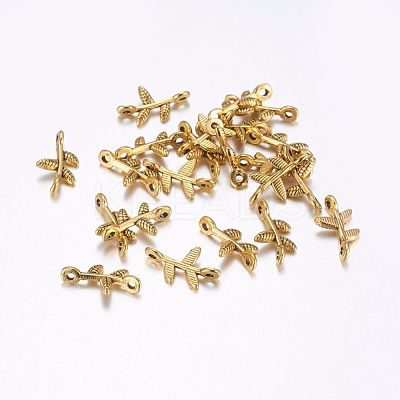 Tibetan Style Links Connectors GLF0801Y-NF-1