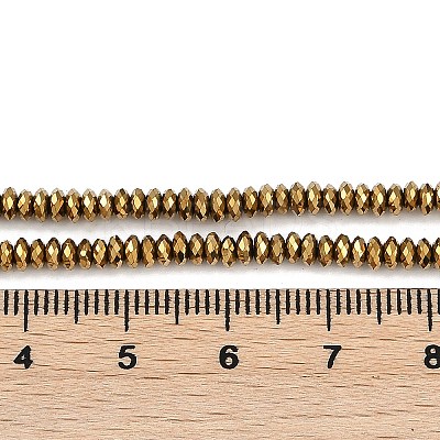 Electroplated Synthetic Non-magnetic Hematite Beads Strands G-H072-G01-01-1