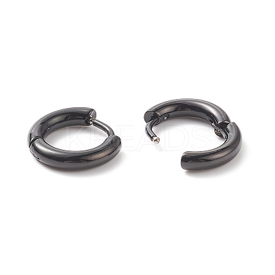 304 Stainless Steel Huggie Hoop Earrings EJEW-O087-09D-EB-01-1