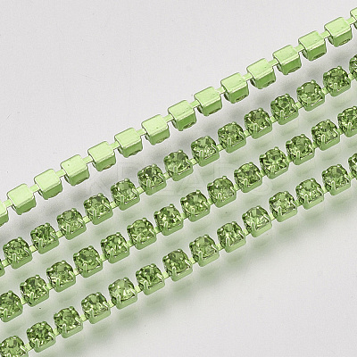 Electrophoresis Brass Rhinestone Strass Chains X1-CHC-Q009-SS6.5-B06-1