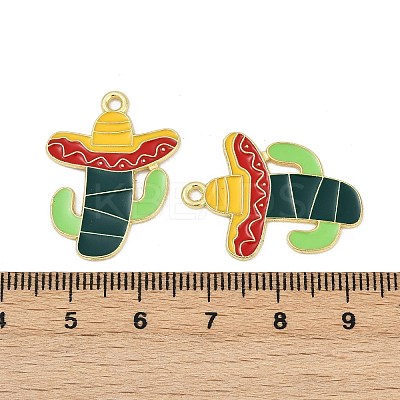 Cinco De Mayo Theme Alloy Enamel Pendants ENAM-V001-05F-G-1