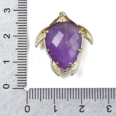 Natural Amethyst Pendants G-U019-02G-07-1