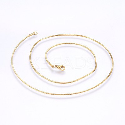304 Stainless Steel Snake Chain Necklaces MAK-L015-03D-1