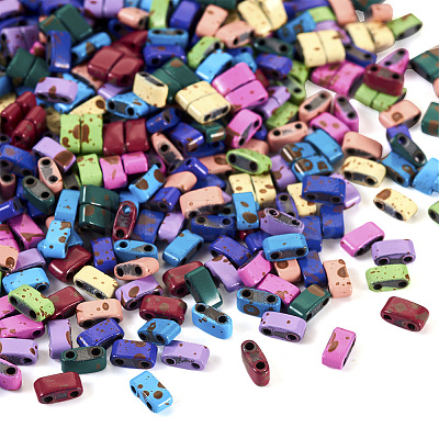 440Pcs 11 Colors Spray Painted Non-magnetic Synthetic Hematite Multi-Strand Links G-TA0001-73-1