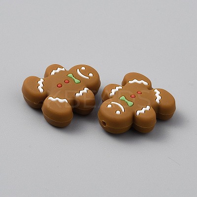 Food Grade Eco-Friendly Silicone Focal Beads SIL-WH0019-28B-1